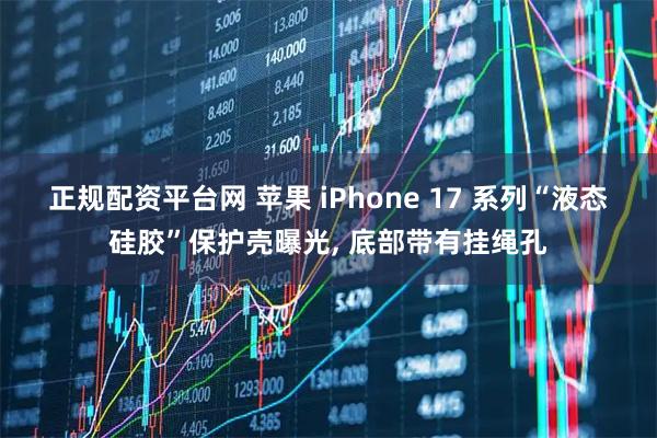 正规配资平台网 苹果 iPhone 17 系列“液态硅胶”保护壳曝光, 底部带有挂绳孔