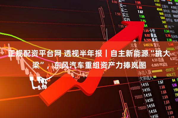 正规配资平台网 透视半年报｜自主新能源“挑大梁”，东风汽车重组资产力捧岚图