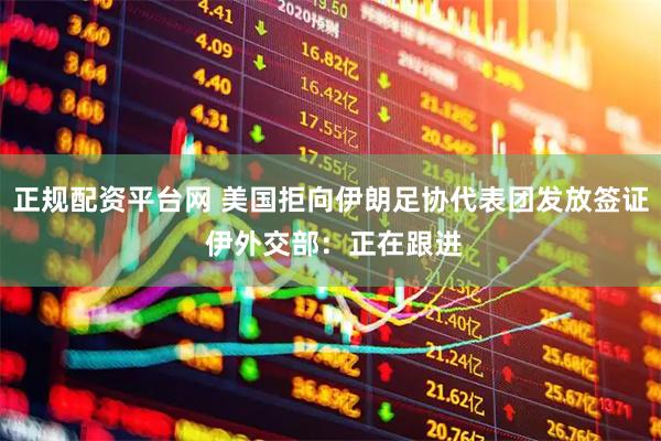 正规配资平台网 美国拒向伊朗足协代表团发放签证 伊外交部：正在跟进